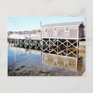 Wharf - York Harbour Tintenskizze Postkarte