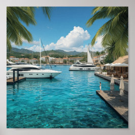 Wharfs of Yacht Haven Poster