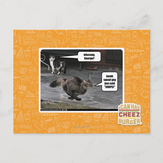 whassup, George? Postkarte (Vorderseite)