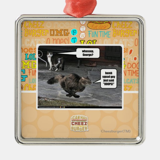 whassup, George? Silbernes Ornament (Vorne)