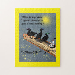 "WhasSUP" mit Enten auf der SUP-Tafel Puzzle