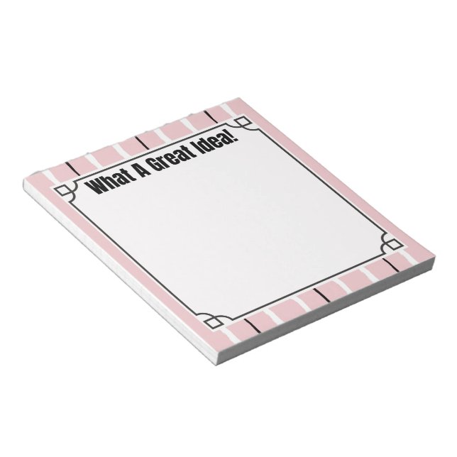 What A Great Idea! - Notes Notizblock (angewinkelt)