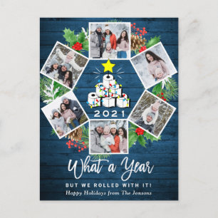 What a Year Quarantine Christmas Tree 6 Foto Postkarte