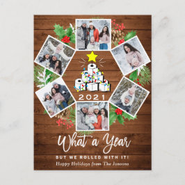 What a Year Quarantine Christmas Tree 6 Foto Postkarte