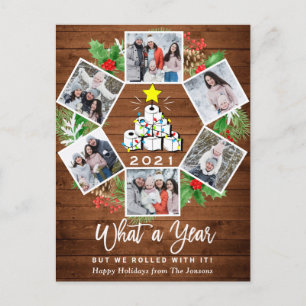 What a Year Quarantine Christmas Tree 6 Foto Postkarte