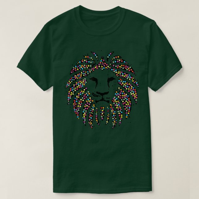 What Can You Create With Just A Dot - Lion Dots  T-Shirt (Design vorne)