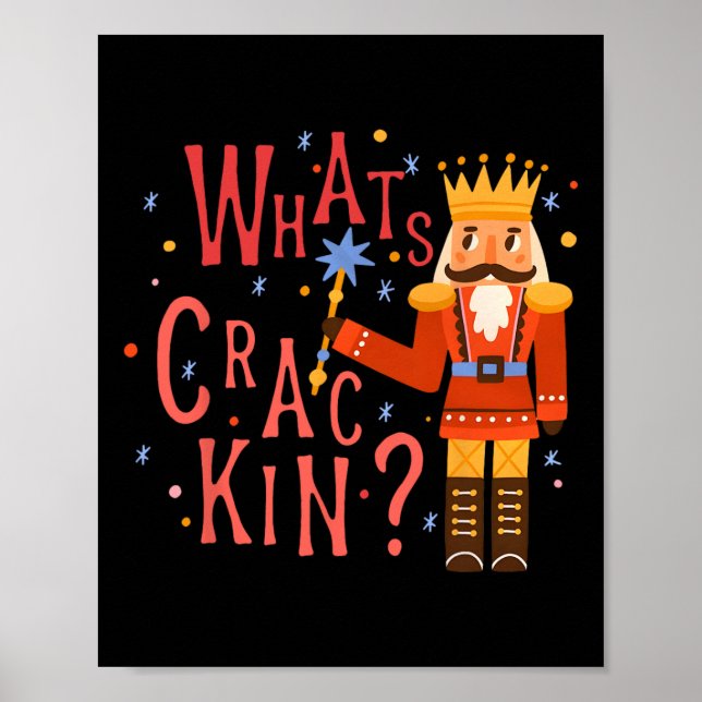 What Crackin Fun Christmas Nutcracker Xmas Men Wo Poster (Vorne)