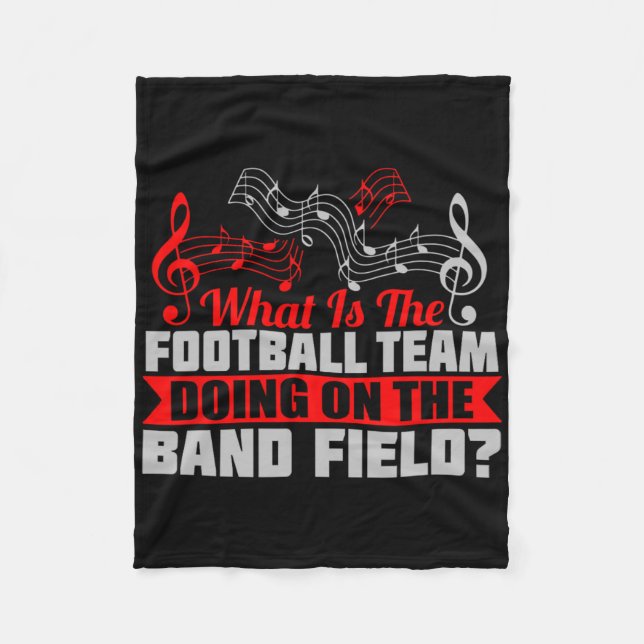 What Football Team On Marching Band Field Funny Gi Fleecedecke (Vorderseite)