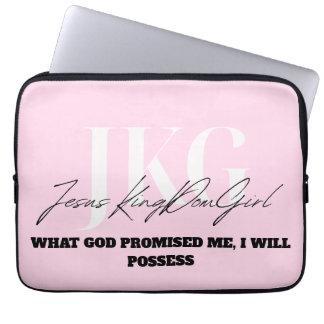 WHAT GOD PROMISED ME, I WILL POSSESS LAPTOPSCHUTZHÜLLE