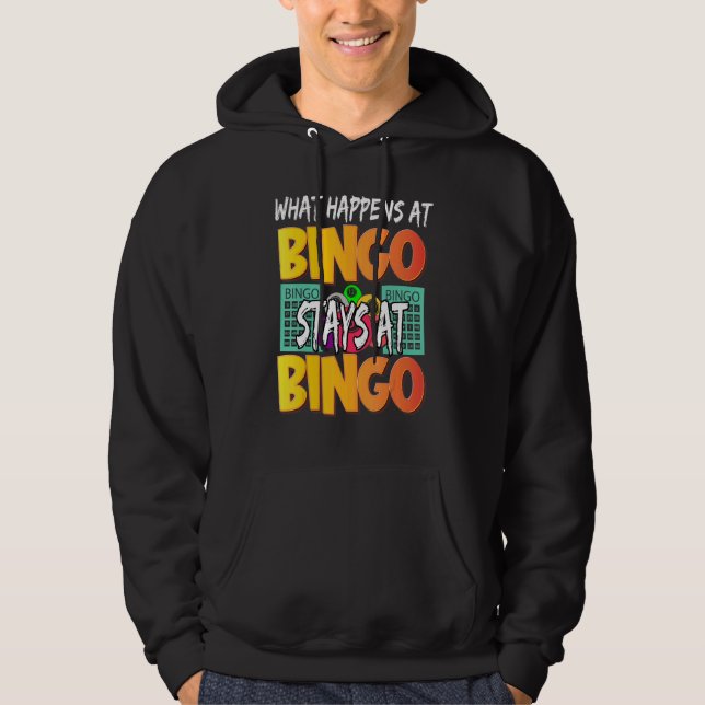 What Happens At Bingo Stays At Bingo   Women Playe Hoodie (Vorderseite)