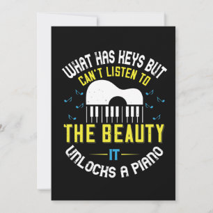 What Has Keys but can't listen to the beauty Save The Date