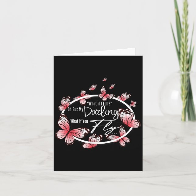 What If I Fall Oh, But My Darling What If You Fly  Karte (Vorderseite)