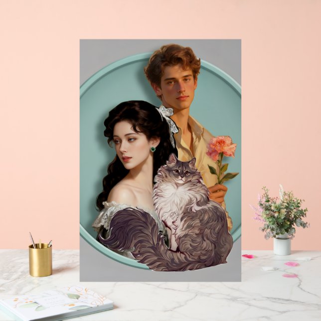 What If Your Cat Was Human Art Plaque – Acrylschild (Hochzeit)