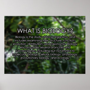What is Biology? Poster