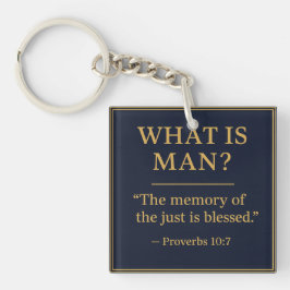 WHAT IS MAN – Bro Scott Memorial Acrylic Keychain Schlüsselanhänger