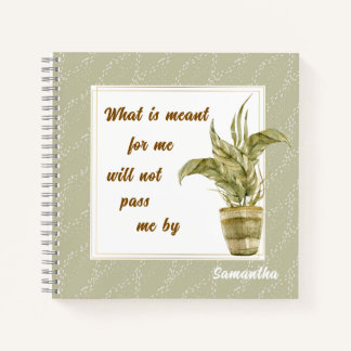 What is Meant for Me Spiral Notebook Notizbuch