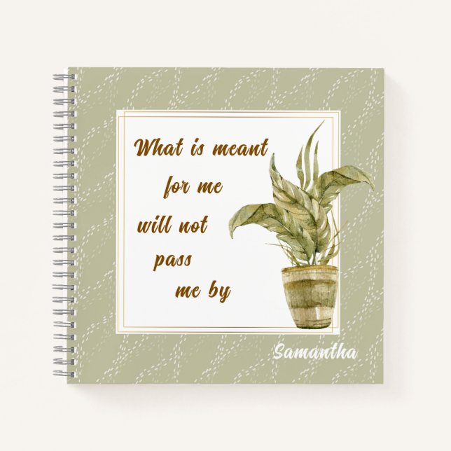 What is Meant for Me Spiral Notebook Notizbuch (Vorderseite)