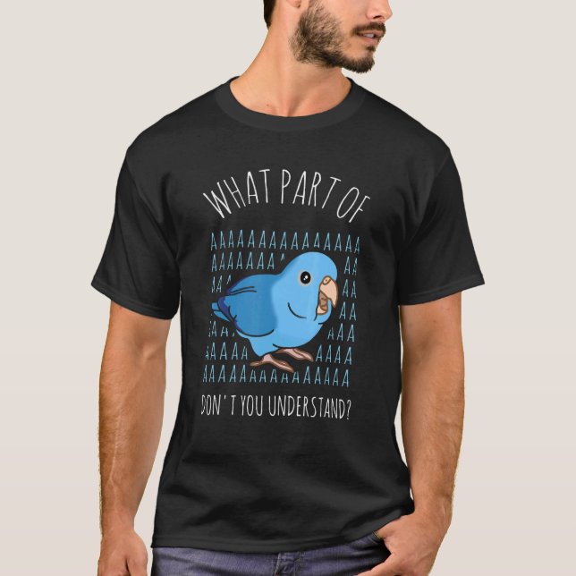 What Part Of AAAA Don't You Understand Blue Quaker T-Shirt (Vorderseite)