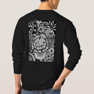 What’s Next? – Black and White Surreal Hand-Drawn  T-Shirt