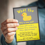 What the Duck Birthday Einladung<br><div class="desc">What the Duck Birthday</div>