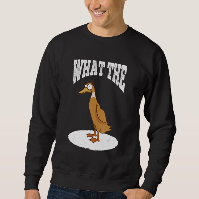 What The Duck Duck Morning Grouch Coffee Rubber Du Sweatshirt (Vorderseite)