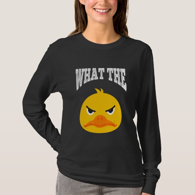 What The Duck Duck Morning Grouch Coffee Rubber Du T-Shirt (Vorderseite)