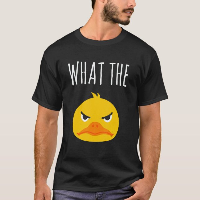What The Duck Duck Morning Grouch Coffee Rubber Du T-Shirt (Vorderseite)