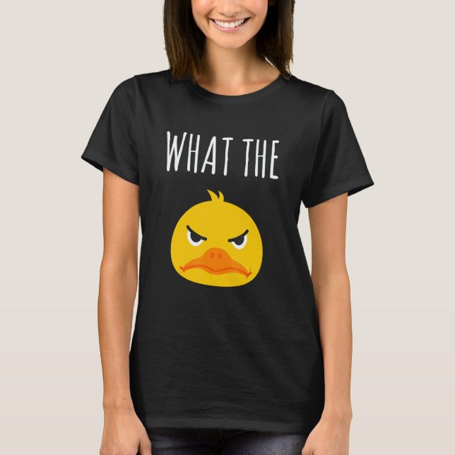 What The Duck Duck Morning Grouch Coffee Rubber Du T-Shirt (Vorderseite)