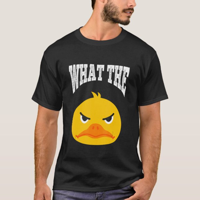 What The Duck Duck Morning Grouch Coffee Rubber Du T-Shirt (Vorderseite)