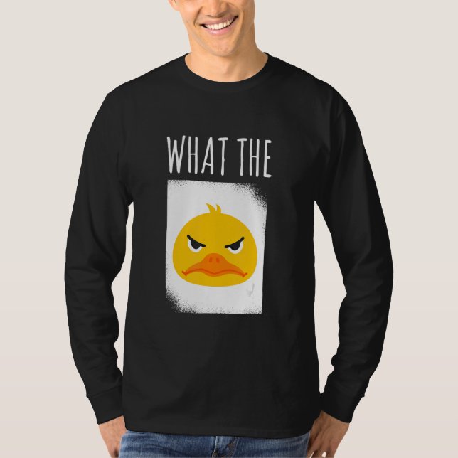 What The Duck Duck Morning Grouch Coffee Rubber Du T-Shirt (Vorderseite)