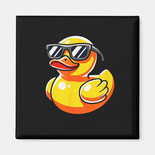 What The Duck Owner I Love Ducks Lover Funny Rubbe Magnet (Vorne)