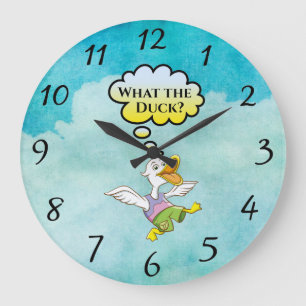 What the Duck? Wall Clock Große Wanduhr