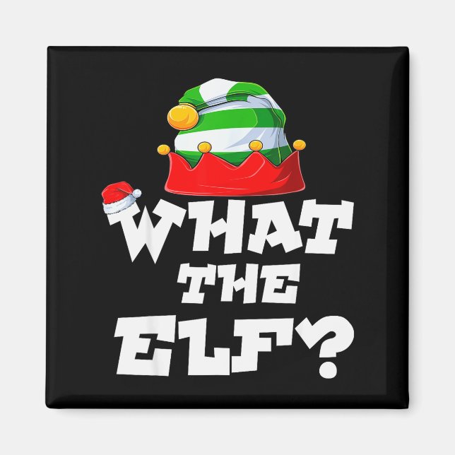 What The Elf _ Family Matching Christmas Group Paj Magnet (Vorne)