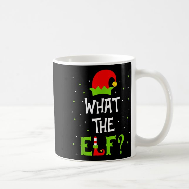 What The Elf Family Matching Funny Christmas Gift  Kaffeetasse (Rechts)