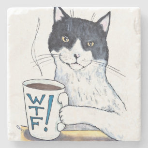 What The Feline Untersetzer