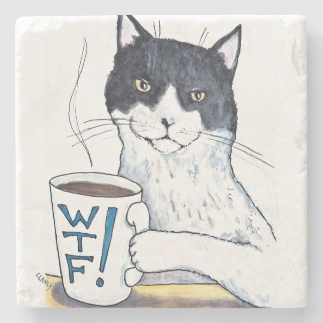 What The Feline Untersetzer (Vorderseite)