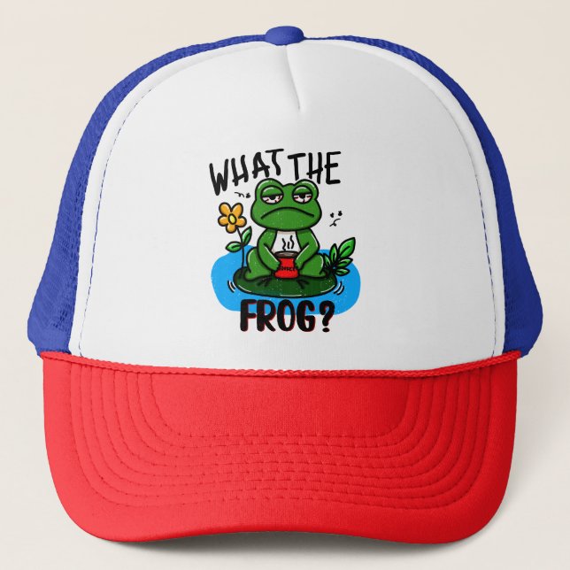 What the frog? truckerkappe (Vorderseite)