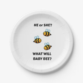 What Will Baby Bee gender reveal party Pappteller