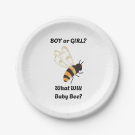 What Will Baby Bee gender reveal party Pappteller