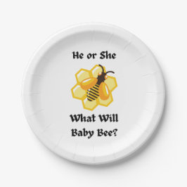 What Will Baby Bee gender reveal party Pappteller
