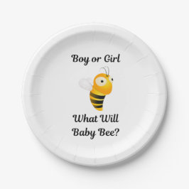 What Will Baby Bee gender reveal party Pappteller