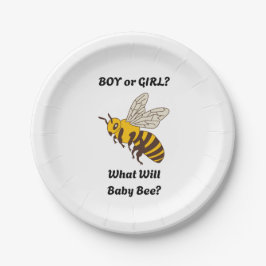 What Will Baby Bee gender reveal party Pappteller