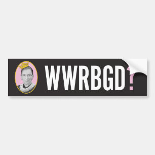 What Would RBG Do? / WWRTGS Autoaufkleber