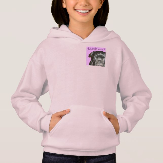 Whatcha Eatin Girls Fleece Zip Hoodie (Vorderseite)