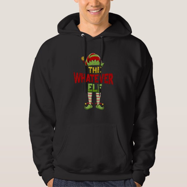 Whatever ELF Family Matching Group Christmas Pajam Hoodie (Vorderseite)