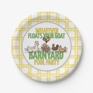 Whatever Floats Your Goat Small Paper Party Plate Pappteller