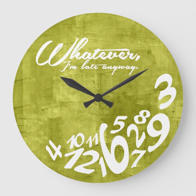 Whatever Große Wanduhr (Vorderseite)