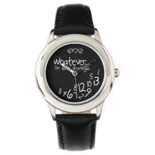 Whatever, ich bin'm late anyways armbanduhr