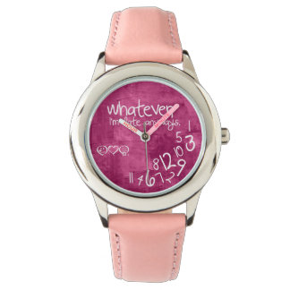 Whatever, ich bin'm late anyways armbanduhr