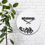 Whatever Messy Numbers Wallclock Große Wanduhr<br><div class="desc">Fun wall clock for those who just really don't care what time it is.</div>